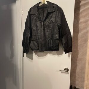 Phase Two Black Leather Jacket